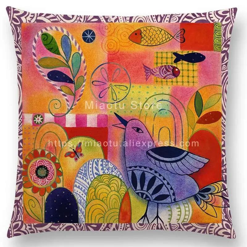 

Новые принты цветов индиго наволочка для дивана наволочка букет цветы бабочка сад колибри морской конек весна лето 40x40cm серый