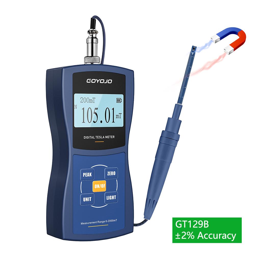 Permanent Magnet Gauss Meter Handheld Digital Tesla Meter Magnetic Flux Meter Surface Magnetic Field Test 5% 2% 1% Accuracy