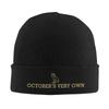 Octobers Very Own Drakes Owl Warm Knitted Cap Fashion Bonnet Hat Autumn Winter Outdoor Beanies Hats for Unisex Women Adult