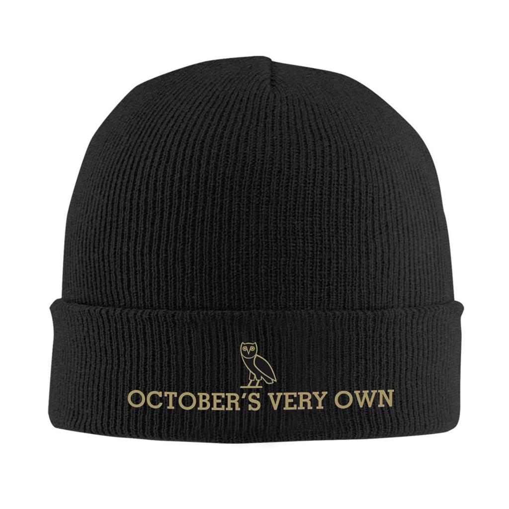 Octobers Very Own Drakes Owl Warm Knitted Cap Fashion Bonnet Hat Autumn Winter Outdoor Beanies Hats for Unisex Women Adult