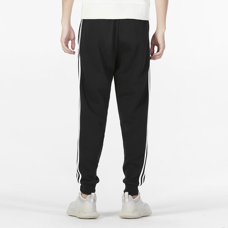 Adidas Casual Striped Solid Color Sports Pants Men Bottoms Black HL6880