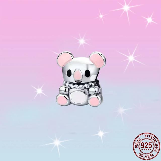 New 925 Sterling Silver Dog and Red Snowman Charm Bead Fit Original 925 Fashion Bracelets DIY Fine Jewelry Making for Women