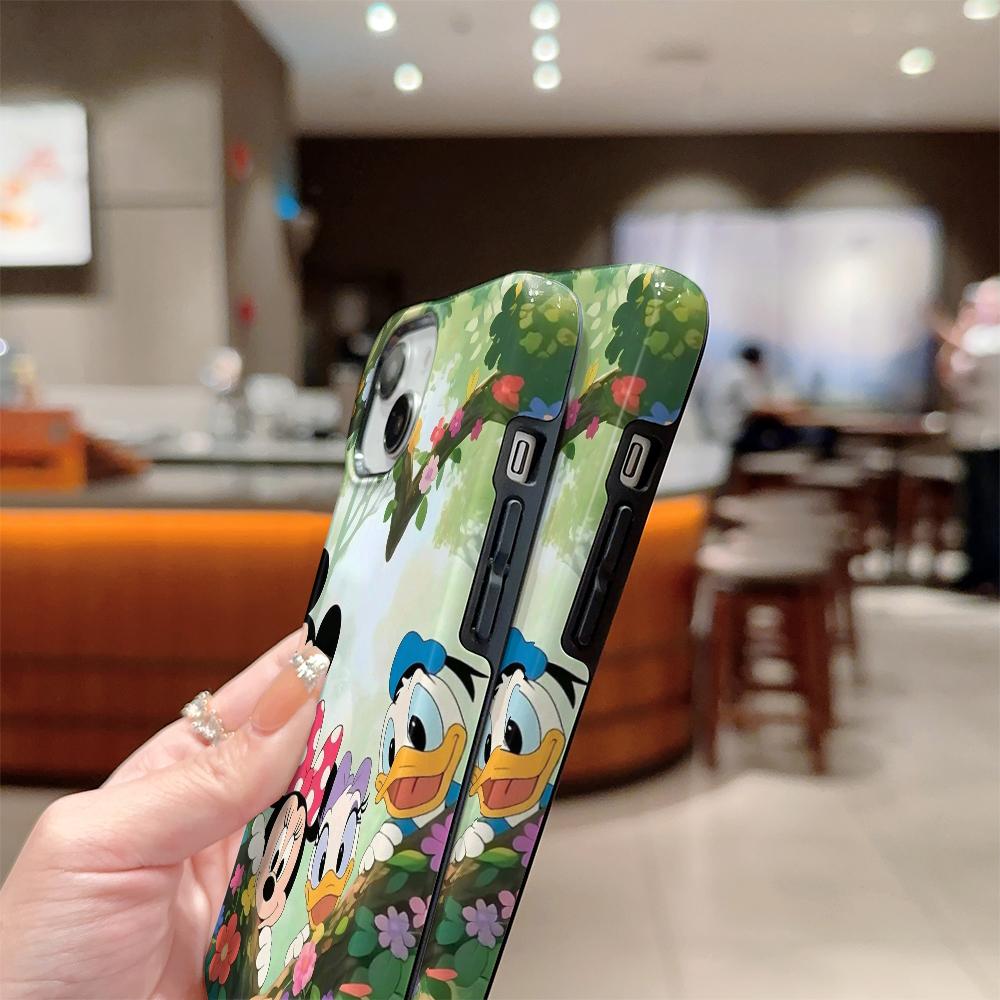 Disney phone case, double-layer protective cover, suitable for iPhone X/XS/SE/7/8/11/12/13/14/15/16/17 Pro Max Plus