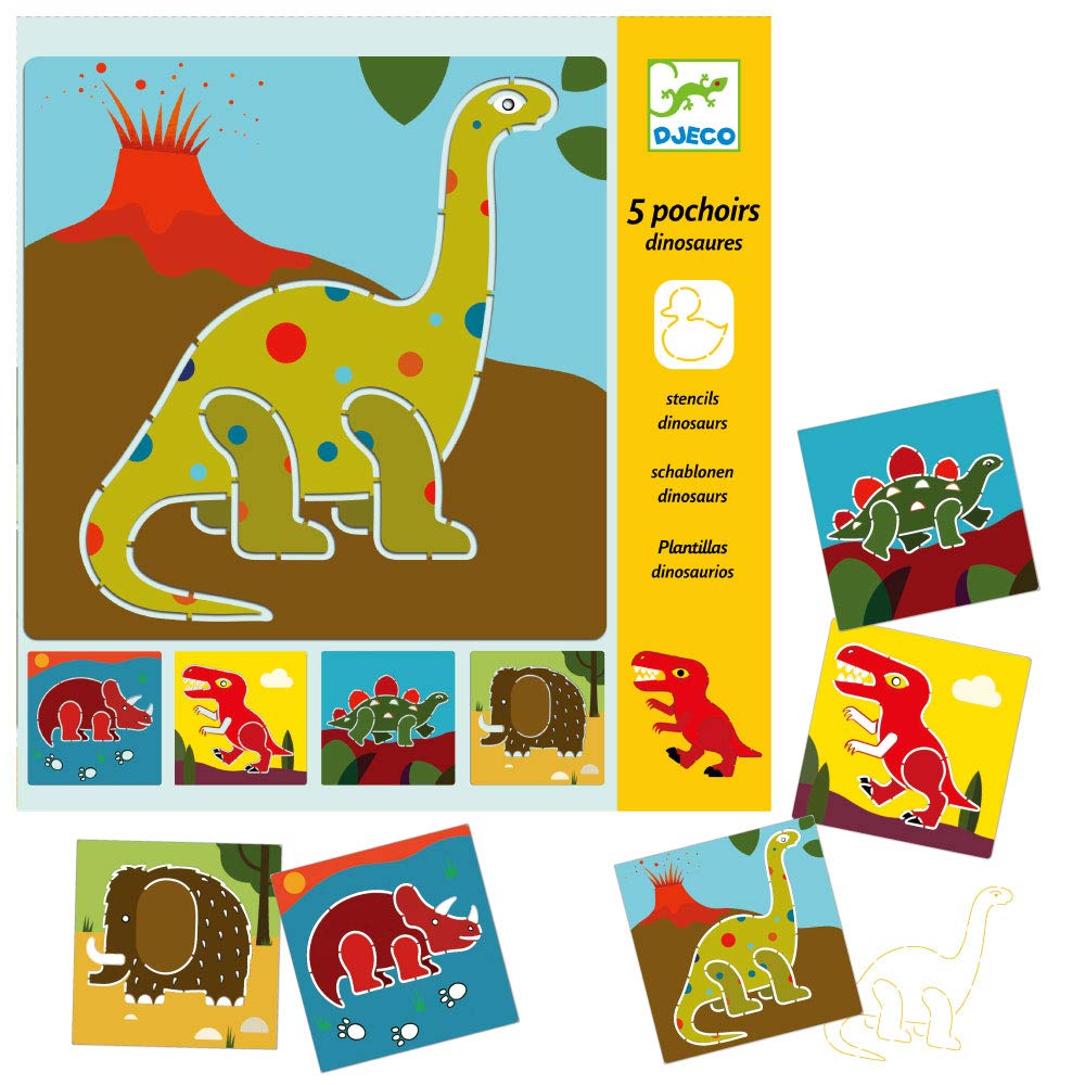 

Трафарет DJECO Jeko Динозавр Картина динозавра Лист для рисования Трассировка Домашнее время Монтессори 4 года 5 лет 6 лет Мальчик Входной праздник