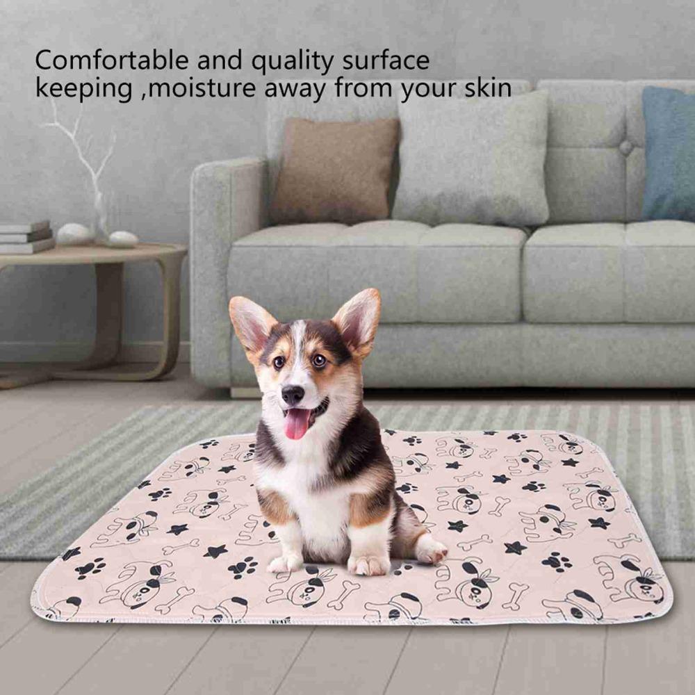 Polyester Fabric Washable Dog Urine Pad Leak Resistant Leak Proof Pet Mat  House Training