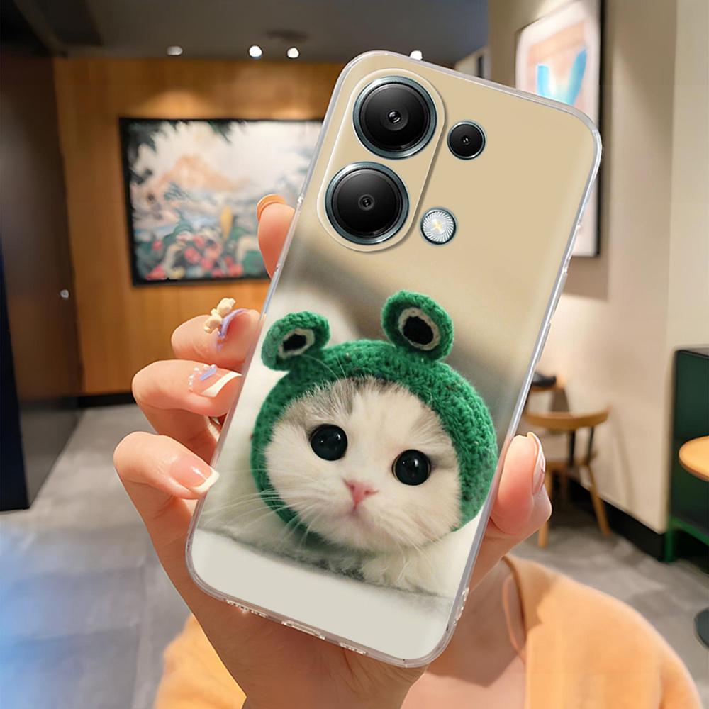 For Poco M6 Pro Phone Case Cute Panda Soft Silicone Shell For Xiaomi Poco M6Pro 4G 5G Protection Fashion Back Cover Coque Fundas