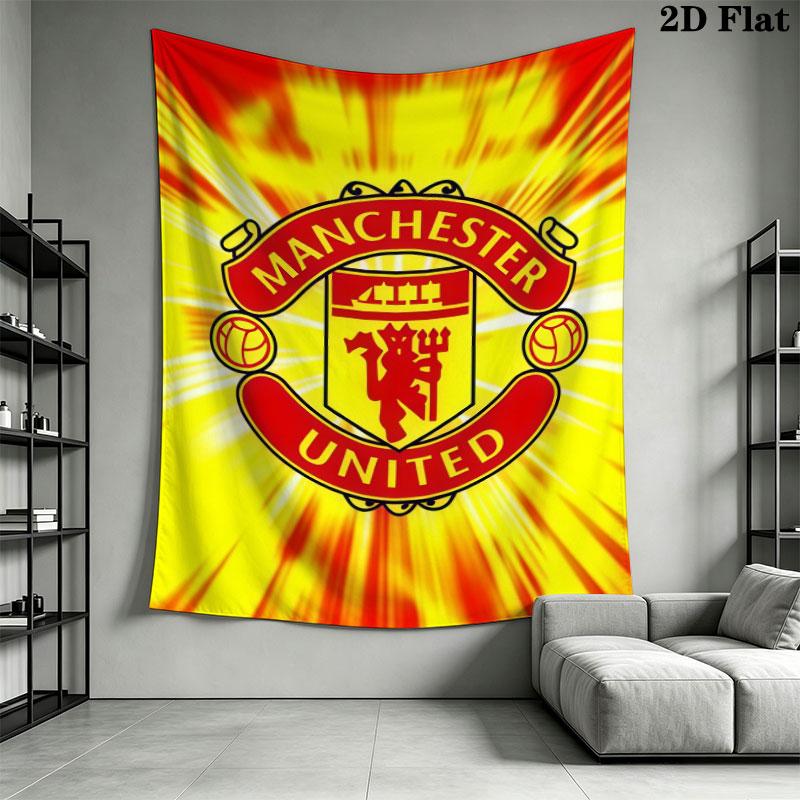 Fearless MUFC CrewWall Hanging Printed Fabric Blanket Decorative Tapestries for Bedroom Living Room Home Decor