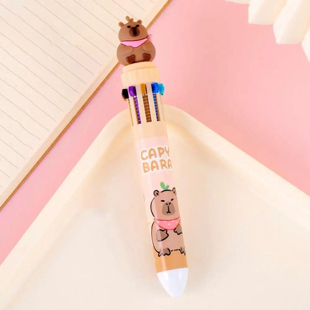 Writing Supplies Cartoon  Ballpoint Pens Kawaii Signature Pen Cute Capybara Ballpoint Pen