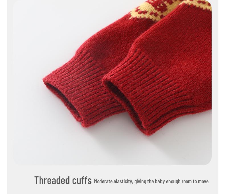 DUUDUU Baby Girl Knitwear 2025: Chinese Style Infant Sweater, Autumn/Winter, A-Class Quality
