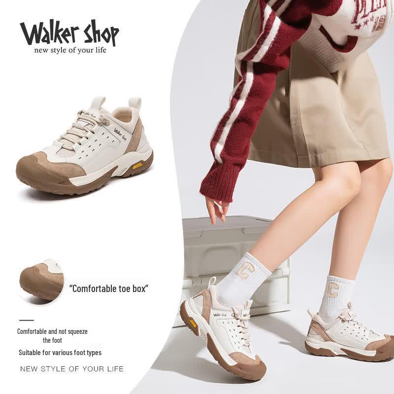 Walker Shop Women s Slip-on Outdoor Sports Walking Shoes 38 бежевый