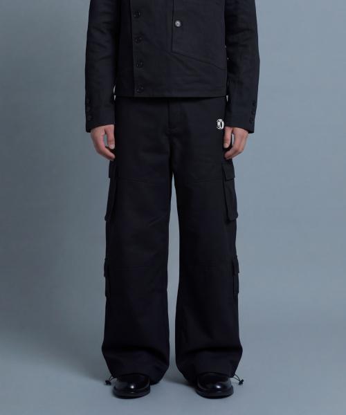 Ineodeijeu Men'S Multi-Pocket Cargo Pants (Black)