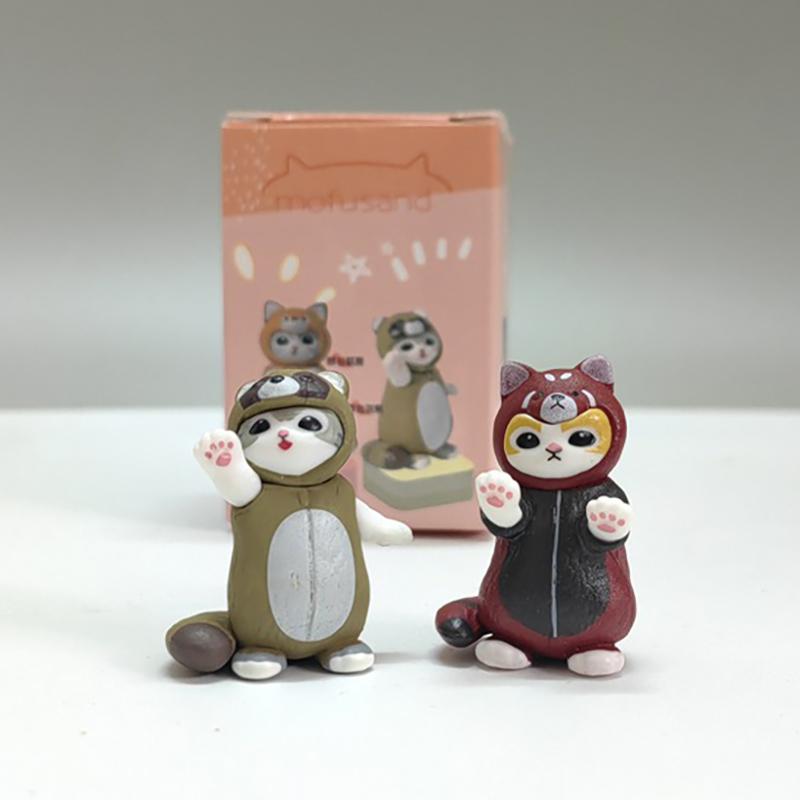 1Pc Fans Children Gift Mofusand Shark Cat Blind Box Cos Animal Character Figures Toy Ornaments Dolls