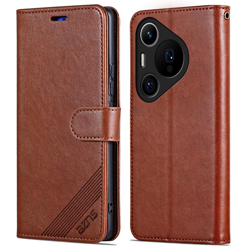 AZNS Etui dla Huawei Pura 70 Pro/70 Pro+ Skórzane Etui z Magnetycznym Zapięciem, Portfelem i Podstawką