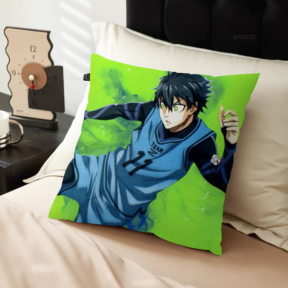 Japan Manga Blue Lock Pillow Cover Sofa Cushion Cover Home Room Decoration Children Gift