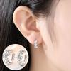 Heißverkaufte Blumen-Ohrringe High-End-Mode Zirkon Kamelie Ohrstecker Frische Kleine Ohrringe Ohrringe