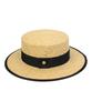 Yunibeosyeolkemiseuteuli Edge Taping Beige Long Panama Hat Panama Hat