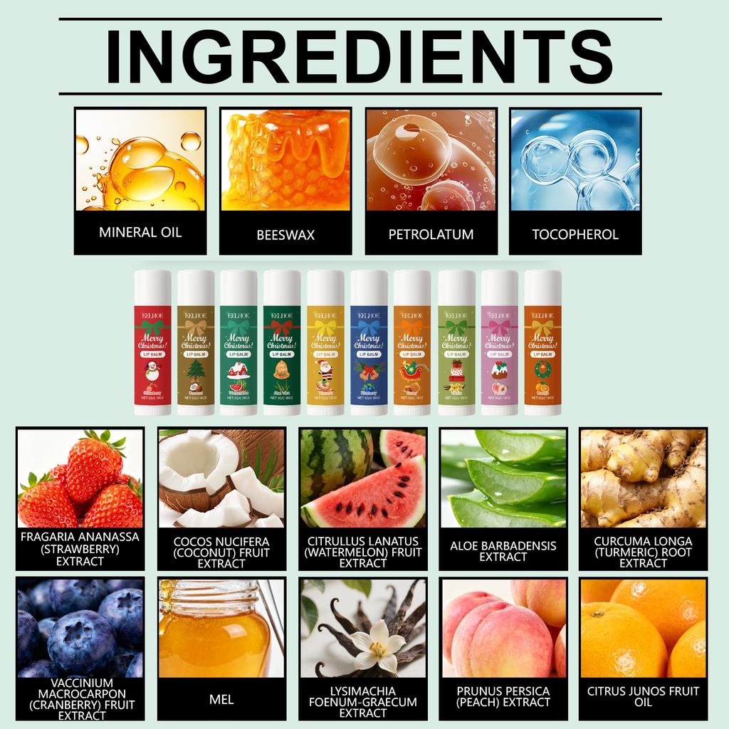 Das weihnachtliche Lippenpflege-Set pflegt die Lippen täglich sanft und macht die Haut strahlend und hydratisiert.