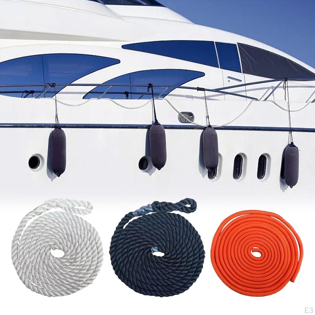 2 Meter Boat Mooring Rope, Twisted Dock Line, Multipurpose for Small Boats