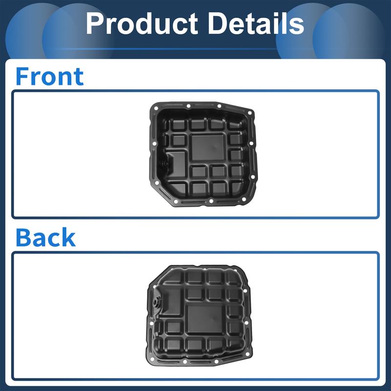 UXCELL 1 Pc No.2151023700 Engine Oil Pan for Hyundai Elantra 2007-2012 Iron Black