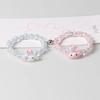 Sweet Crystal Beaded Couple's Magnetic Bracelets with Cinnamoroll & Kuromi - Perfect Bestie Gift