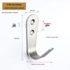 Jinrui Stainless Steel Black Bathroom Hook for Coats and Hats
