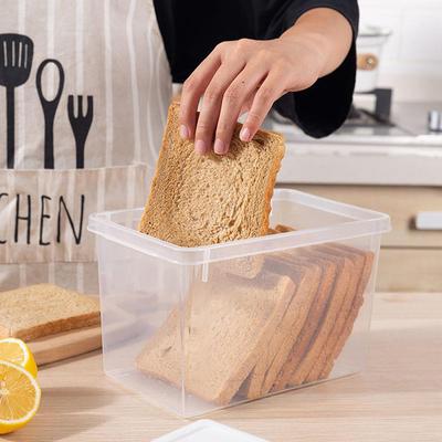 Bread Toast Refrigerator Crisper Storage Box Kitchen Plastic Food Container Box