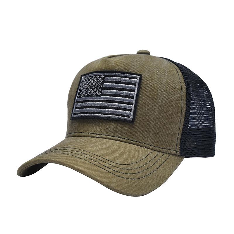 

New Fashion Cotton Men Women Tactical Fashion Baseball Cap Usa American Flag Outdoor Unisex Hip Hop Hats Adjustable хаки