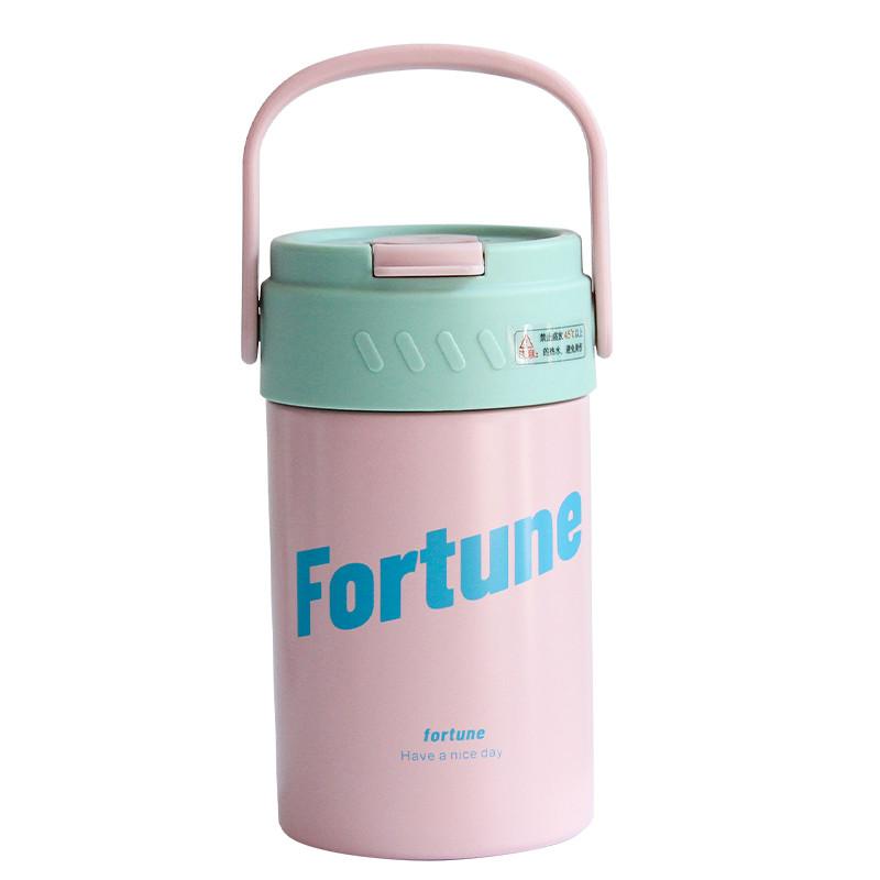 Modern Minimalist 316 Stainless Steel Travel Mug With Tea Separator For Office And Commuting