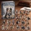 Australian Shepherd Advent Calendar The Aussie's Winter Calendar, 24-Day Countdown Acrylic Ornament Set Holiday Surprise Gift for Dog Lovers with Mini