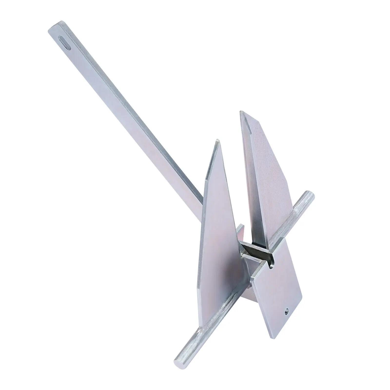 Комплект якоря для лодки 13 фунтов – оцинкованная стальная цепь 6,6 фута и веревка 98 футов, прочный морской якорь