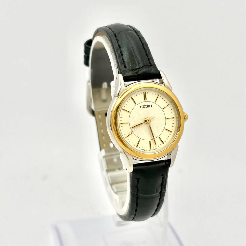 SEIKO Watch Gold 440825 New Strap [New Battery] Ladies' 7N01-6880