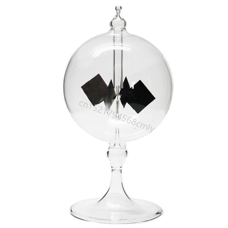 Clear Solar Power Radiometer Crookes Solar Energy Spinning Vanes Windmill Gift Home Desk Decoration Handmade 6XDE China Mainland