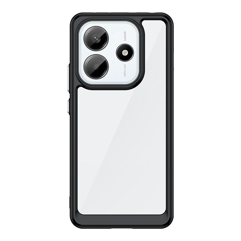 

For Xiaomi Redmi Note 14 5G Case Redmi Note 14 Cover TPU Border Acrylic Backplane Protective Phone Cases Redmi Note 14 Pro Plus Note 14 4G чёрный