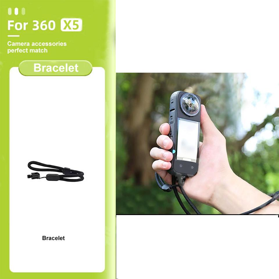 

Для Insta360 X5 защитный силиконовый чехол для объектива сумка для хранения защитная пленка для экрана ремешок на запястье аксессуары для камеры