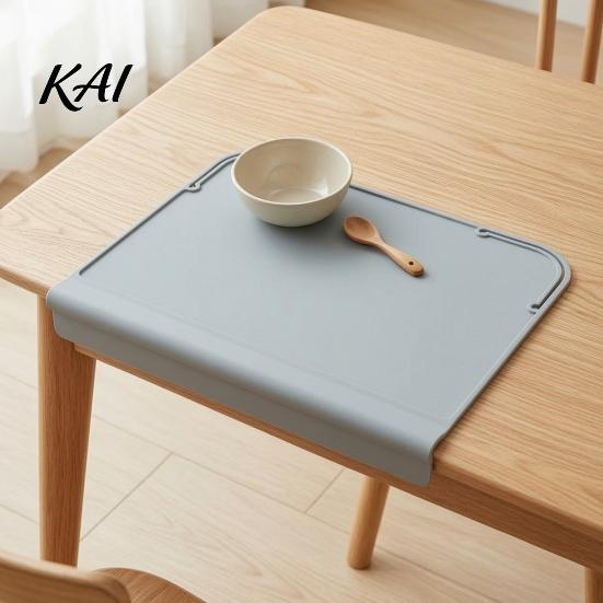 Portable Waterproof Craft Mat Silicone Placemat for Toddlers, Non-Slip Food Grade Baby Eating Mat, Temperature Resistant Dining Table with Safety