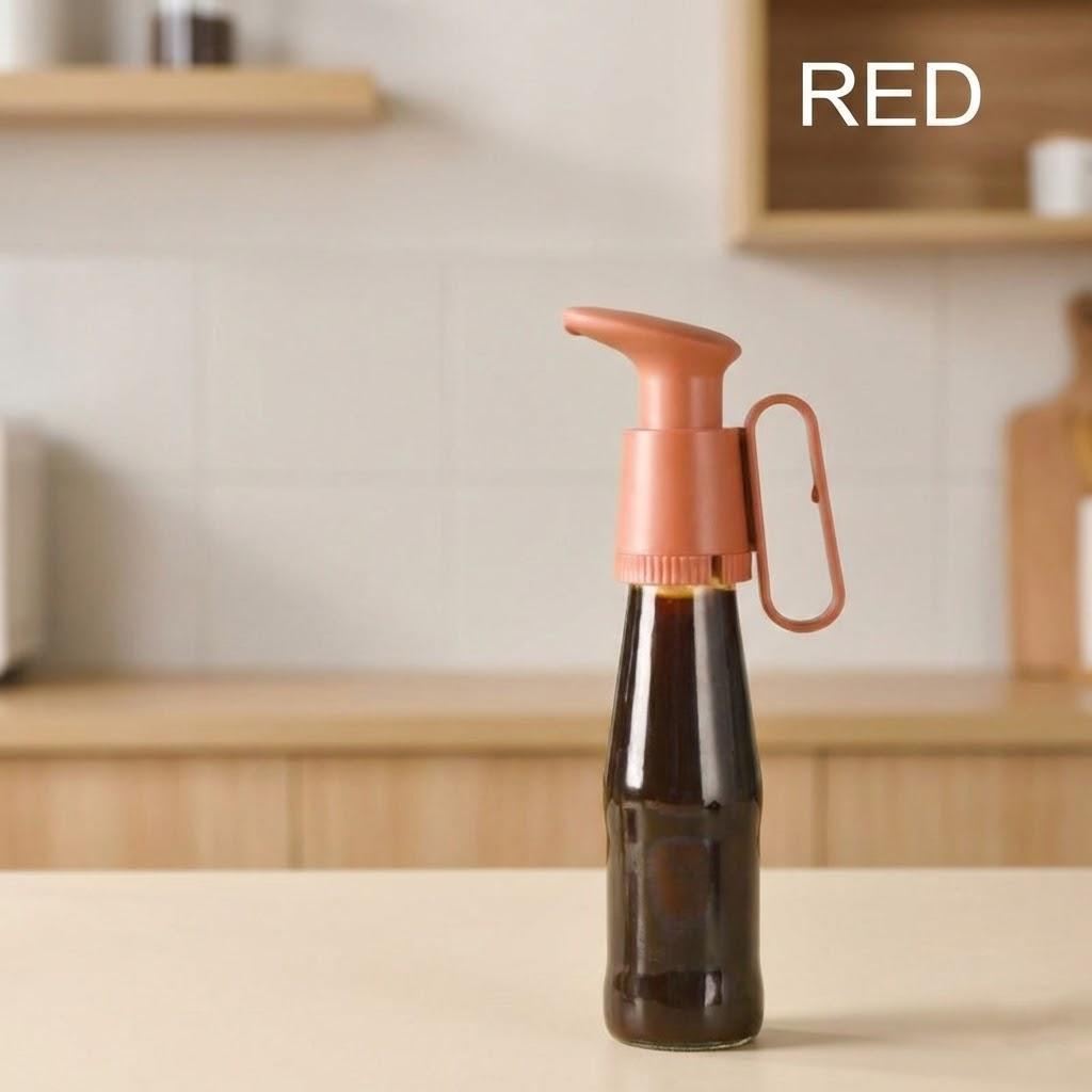 

Extruder Fuel Consumption Bottle Pressure Nozzle Dispenser Vacuum Air Pump Head Squeezer Press Seasoning Sauce Kitchen Tool красный