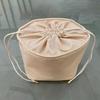Red Tadpole Inner Pocket Mini Storage Bucket Bag - Modern Simple Design