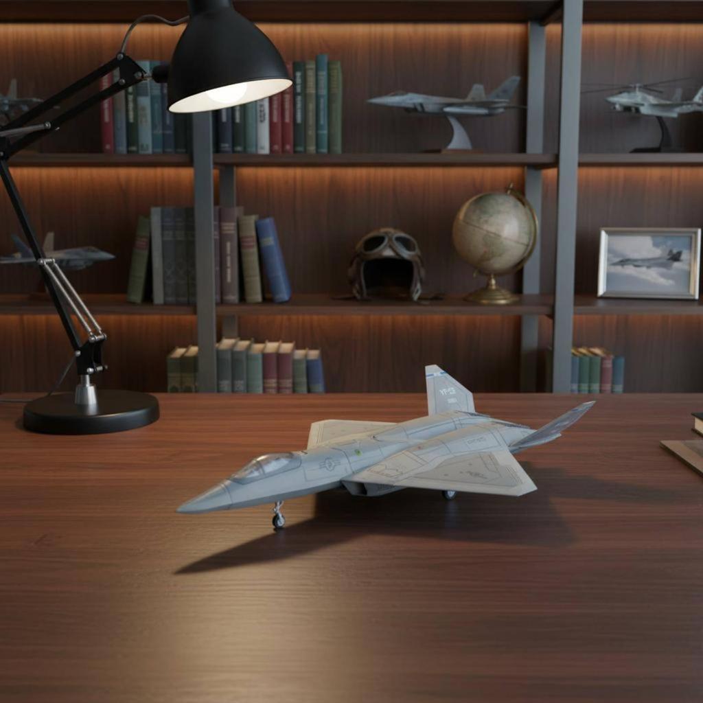 YF-23 Model Plane Glue-No-Glue Fighter Pre-Painted for Playtime