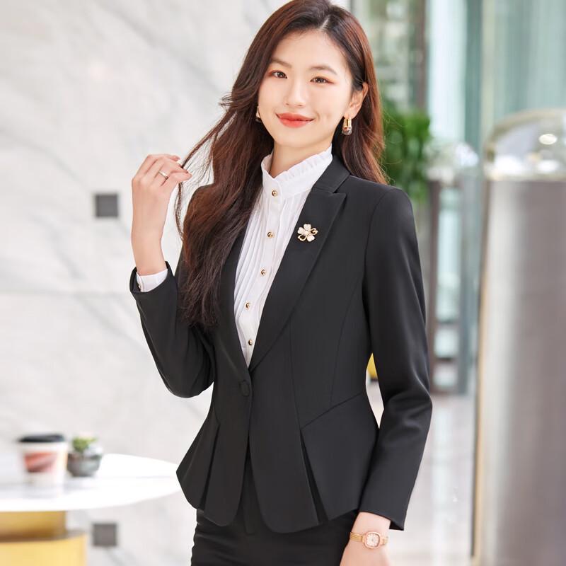 Troloman Women's Slim Fit Professional Suit Set