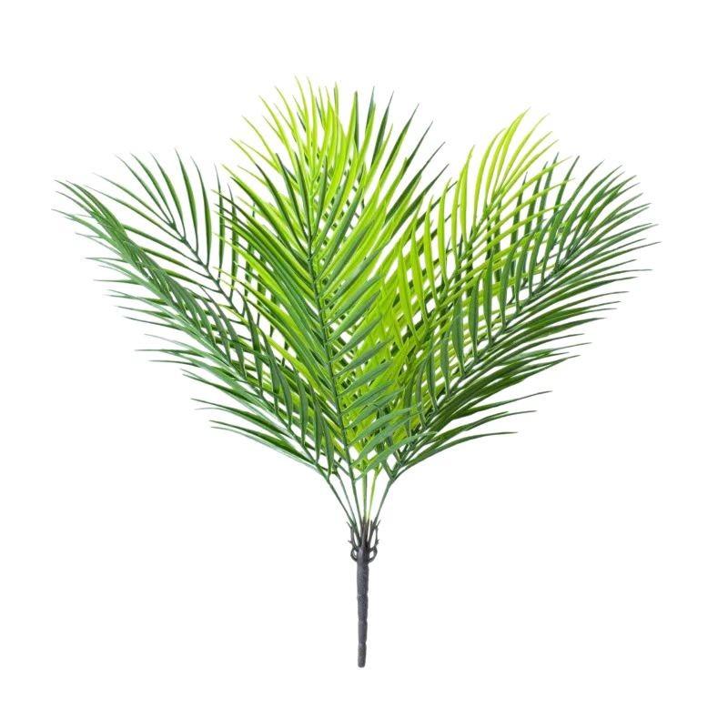 

1/2PCS Artificial Tropical Palm Leaves Plastic Greenery Plants Fake Faux Palm Tree Leaves for Home Outdoor Garden Decoration