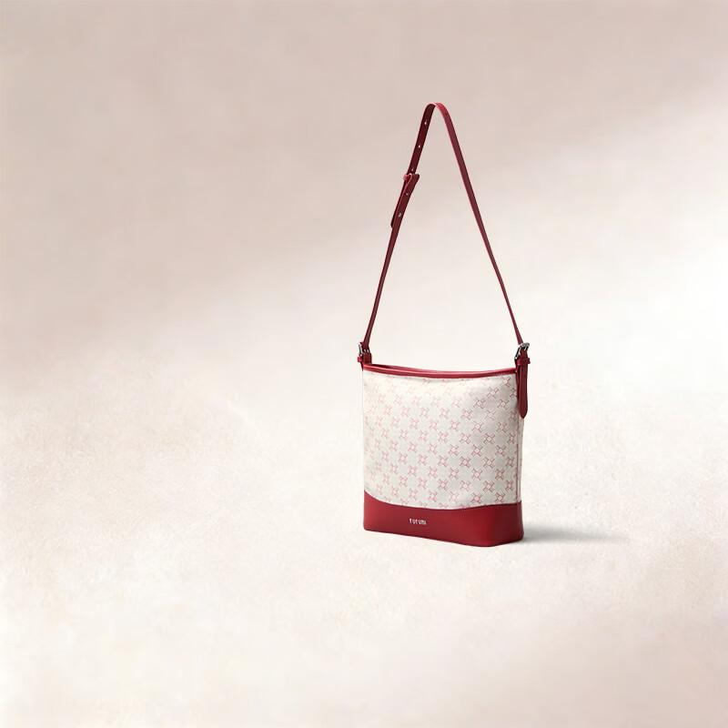 FUFUNI 2026 Monogram Large Capacity Bucket Crossbody Bag