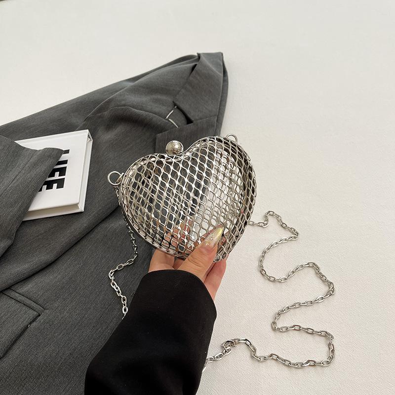 

Простая и модная женская сумка через плечо для поездок на работу 2024 года, новый тренд лета, модная ретро-сумка-мессенджер, простая сумка для любви серебряный