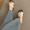 Niche design open-toed slippers women's outer wear 2025 summer new vacation Roman lazy flat sandals