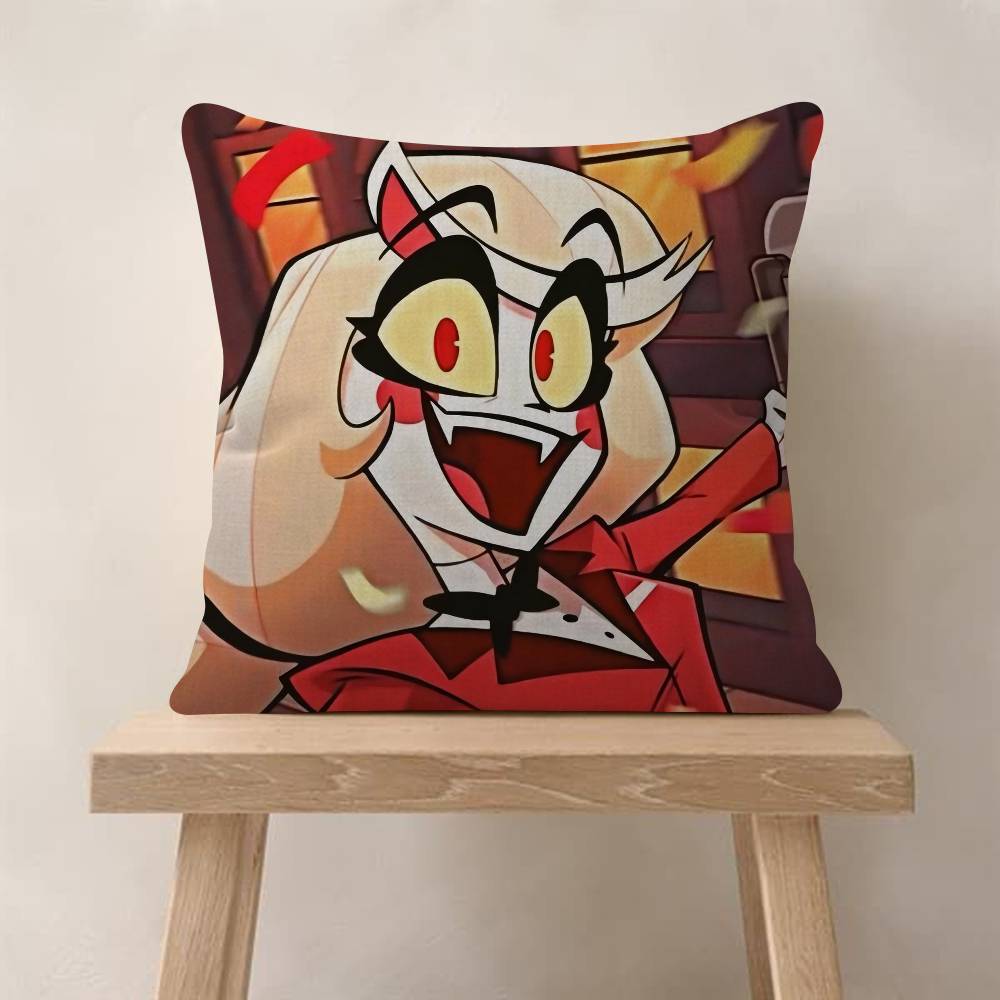 Anime H-Hazbin H-Hotel Kissenbezug Auto Überwurfskissenbezug für Sofa Auto Weihnachtsgeschenk