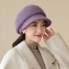 Hat Female Winter Warm Rabbit Hair Beret Cold Protective Ear Wool Hat In The Elderly Hat
