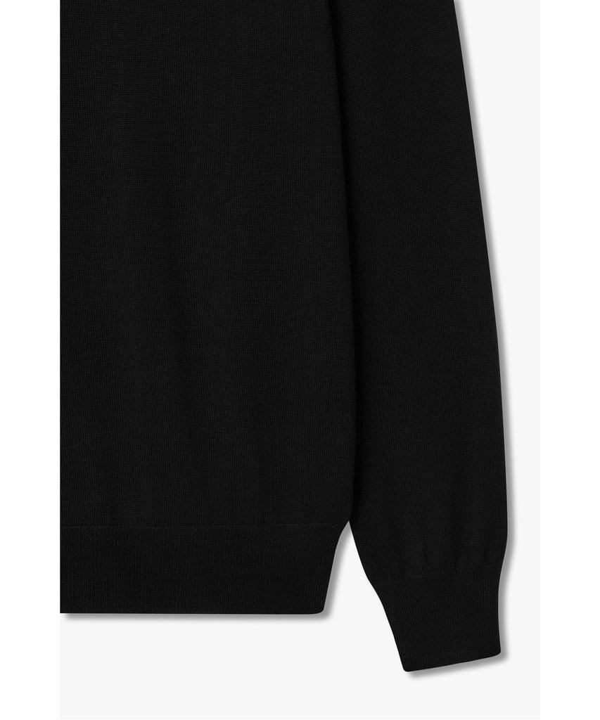 MAN ON THE BOON [Morgano] Turtleneck Wool Knit Pullover_Black 4715313919
