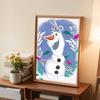 DIY Diamantmalerei Süßer Olaf Kreuzstich-Set Mosaik-Kunst Diamantmalerei Vollkreis Diamant Heimdekoration
