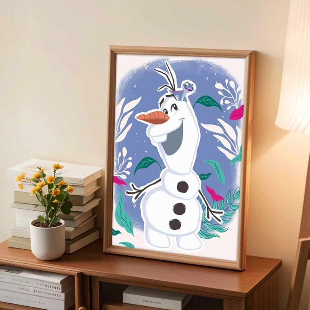 DIY Diamantmalerei Süßer Olaf Kreuzstich-Set Mosaik-Kunst Diamantmalerei Vollkreis Diamant Heimdekoration