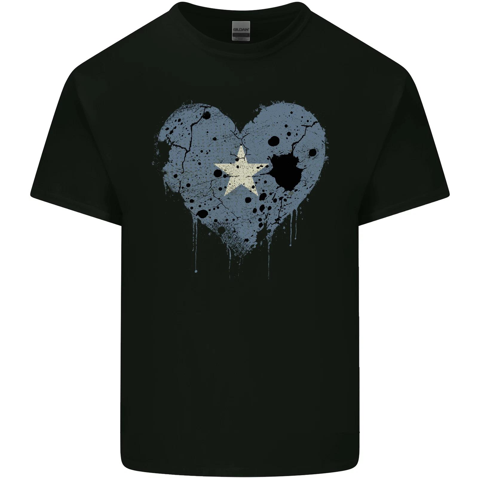 

Love Somalia Flag Somalian Day Football Kids T-Shirt Childrens 2XL