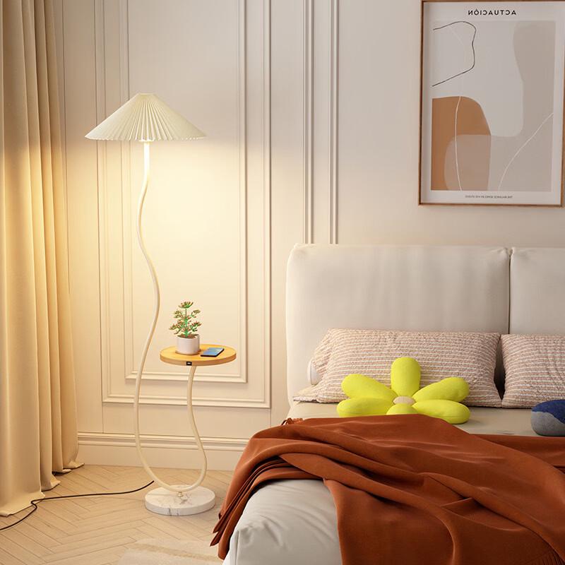 Handon Pleated Floor Lamp with 3-Color Dimmable Bulb